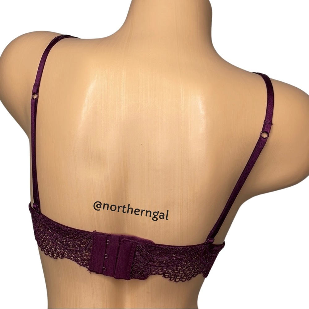 Victoria's Secret Crochet Lace Bralette in Plum - Picture 9 of 13